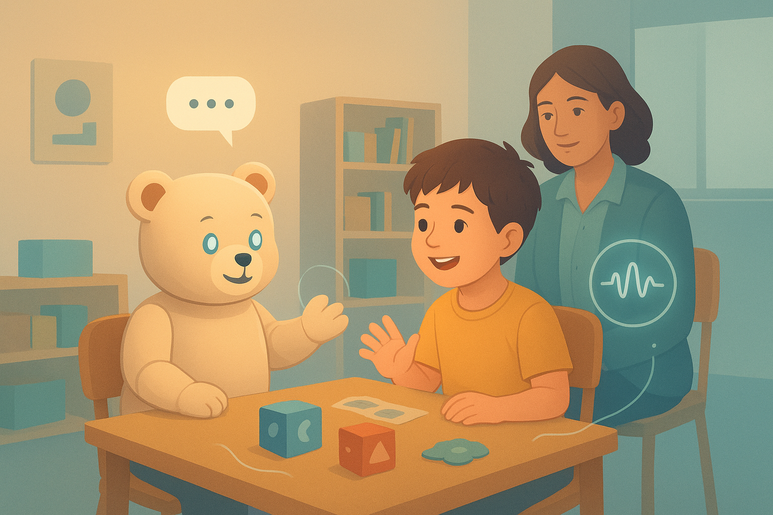 Echo-Teddy: An LLM-Powered Social Robot to Support Autistic Students