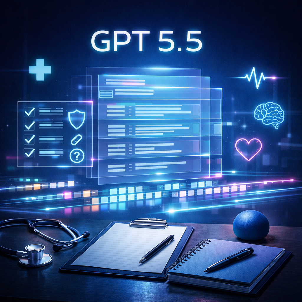 GPT‑5.5 and the changing edge of clinical work: time, control, and responsibility