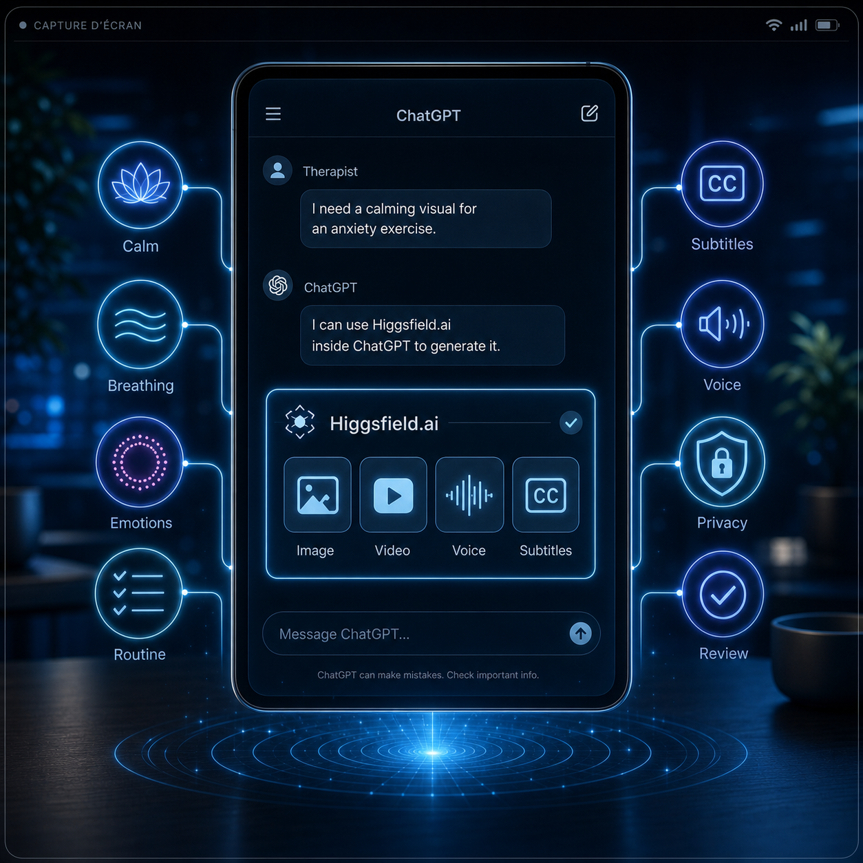 Higgsfield.ai dans ChatGPT : un nouvel outil pour les thérapeutes
