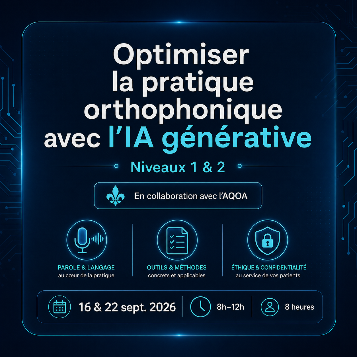 Optimiser la pratique orthophonique avec l’IA générative : niveaux 1 et 2